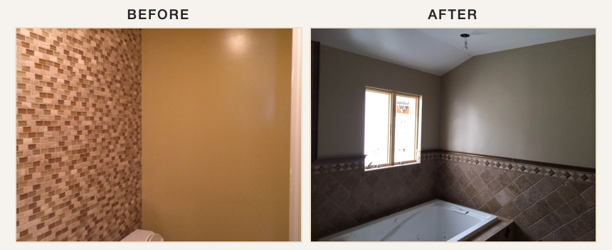 Before and after photographs for New Hyde Park Residence - Nassau County.